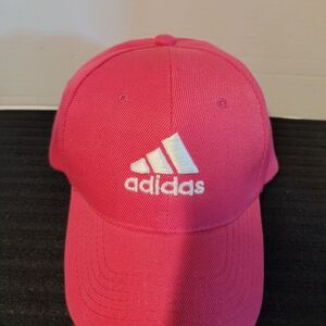 adidas Hot Pink Cap with White Logo